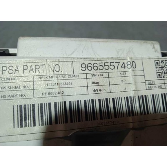 Recambio de cuadro instrumentos para citroën c5 berlina business referencia OEM IAM 9665557480 250 KM 6 RPM