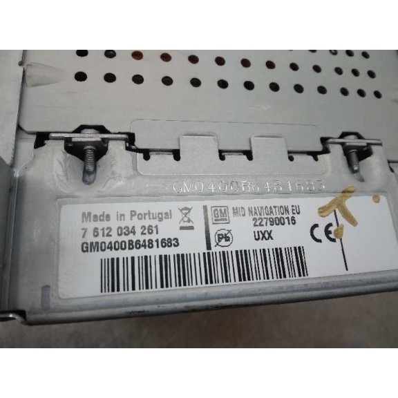 Recambio de sistema navegacion gps para opel insignia berlina sport 4x4 referencia OEM IAM 7612034261 CAJA 