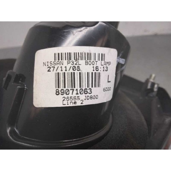 Recambio de piloto trasero izquierdo interior para nissan qashqai (j10) acenta referencia OEM IAM 89071063  