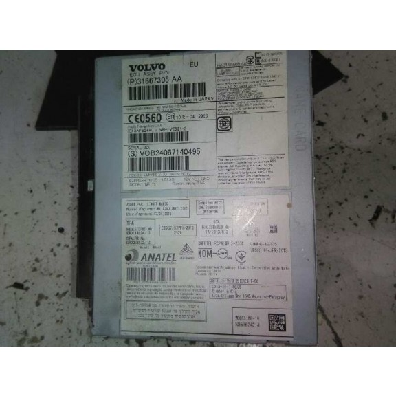 Recambio de sistema navegacion gps para volvo v40 kinetic referencia OEM IAM 31667305AA  