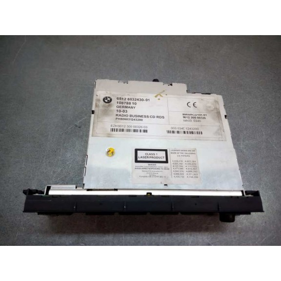 Recambio de sistema audio / radio cd para bmw serie 3 berlina (e46) 320d referencia OEM IAM 65126932430  