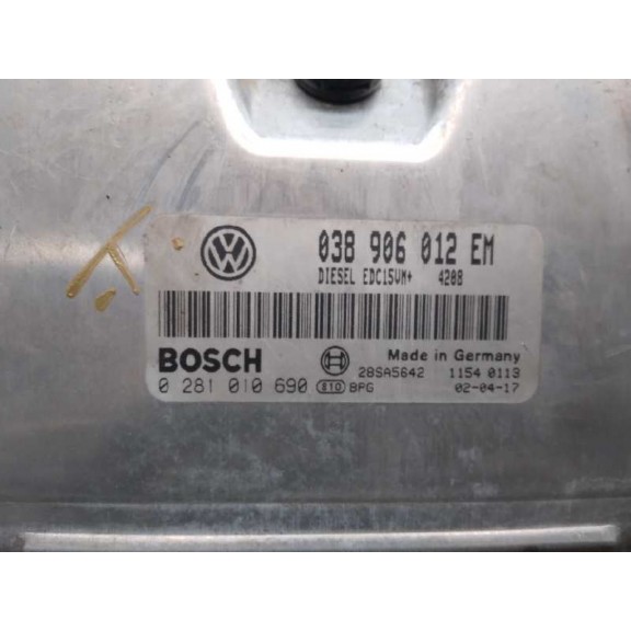 Recambio de centralita motor uce para seat ibiza (6l1) 1.9 sdi referencia OEM IAM 038906012EM 0281010690 