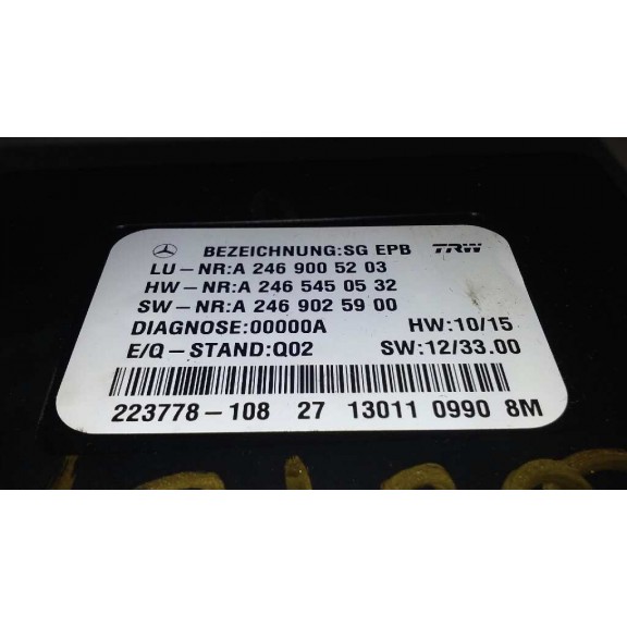 Recambio de modulo electronico para mercedes-benz clase cla (w117) cla 220 cdi (117.303) referencia OEM IAM 2469005203  CONTROL 