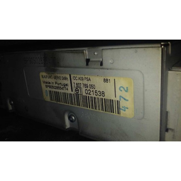 Recambio de sistema audio / radio cd para peugeot 307 (s1) xt referencia OEM IAM 7607769050  CARGADOR CD