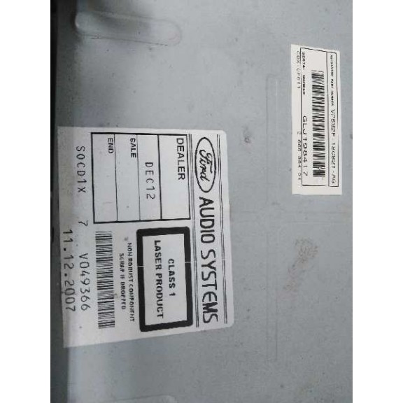 Recambio de sistema audio / radio cd para ford focus lim. (cb4) trend referencia OEM IAM 7M5T18C939JE  