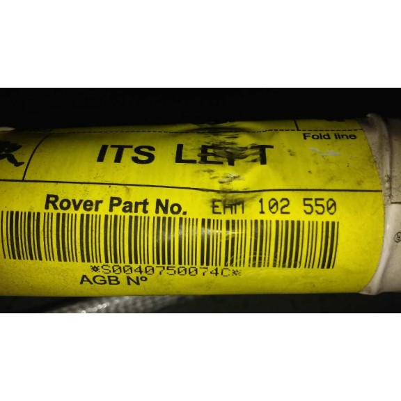 Recambio de airbag cortina delantero izquierdo para mg serie 75 (j/rj) classic referencia OEM IAM EHM102550  