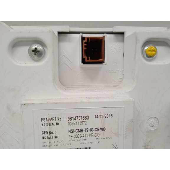 Recambio de cuadro instrumentos para peugeot 308 gti referencia OEM IAM 9814737680  