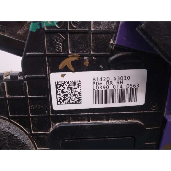 Recambio de cerradura puerta trasera derecha para hyundai i30 cw (pd) family referencia OEM IAM 81420G3010 5 PINES 