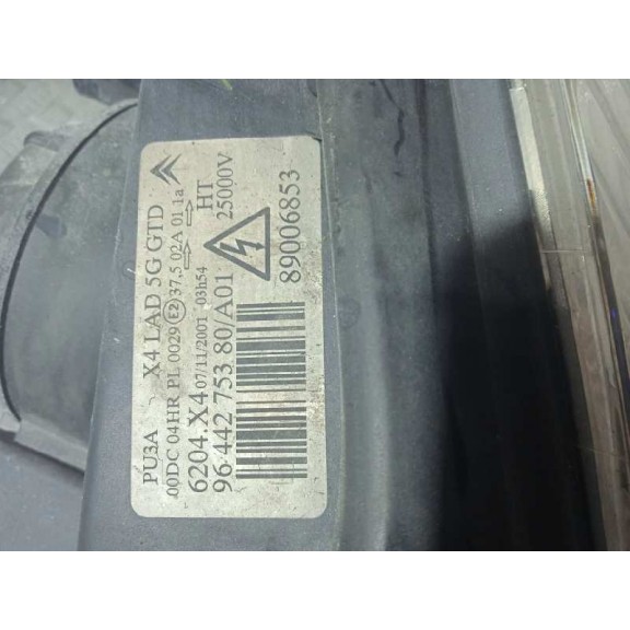 Recambio de faro izquierdo para citroën c5 berlina 3.0 v6 referencia OEM IAM 9644275380 BIFARO XENON