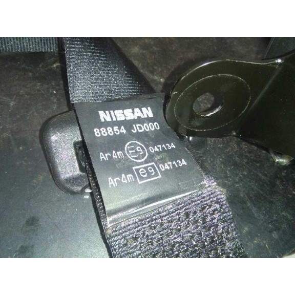 Recambio de cinturon seguridad trasero central para nissan qashqai (j10) acenta referencia OEM IAM 88854JD000  5P NEGRO