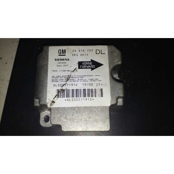 Recambio de centralita airbag para opel astra g berlina comfort referencia OEM IAM 24416703  