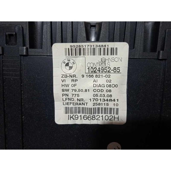 Recambio de cuadro instrumentos para bmw serie 1 berlina (e81/e87) 2.0 turbodiesel cat referencia OEM IAM 916682102 102495285 24