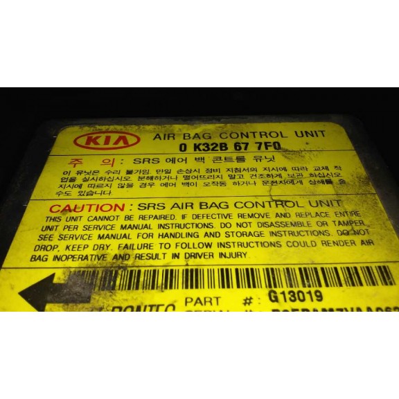 Recambio de centralita airbag para kia rio 1.5 cat referencia OEM IAM OK32B677F0  