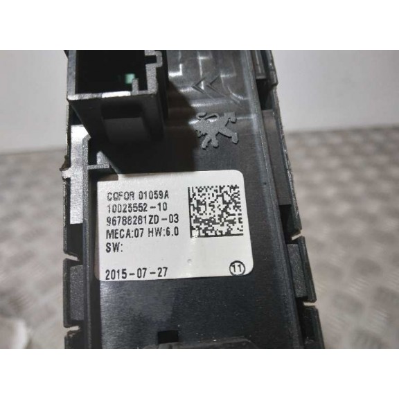 Recambio de mando elevalunas delantero izquierdo para citroën c4 picasso intensive referencia OEM IAM 96788281ZD  