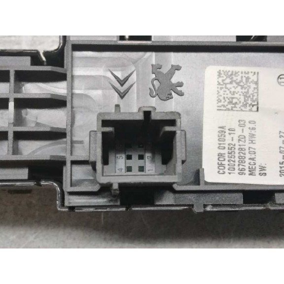 Recambio de mando elevalunas delantero izquierdo para citroën c4 picasso intensive referencia OEM IAM 96788281ZD  