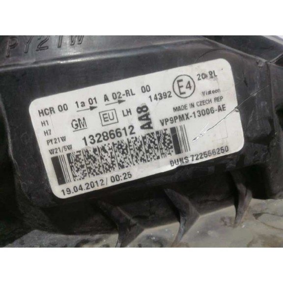 Recambio de faro izquierdo para opel meriva b cosmo referencia OEM IAM 13286612  BIFARO