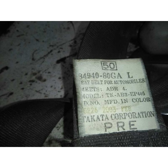 Recambio de cinturon seguridad delantero izquierdo para suzuki ignis rm (mh) básico referencia OEM IAM 8494080GA CON PRETENSOR 3