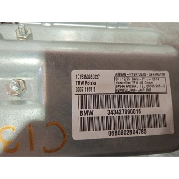 Recambio de airbag lateral delantero derecho para bmw x3 (e83) 2.0d referencia OEM IAM 30371168B  343427990016
