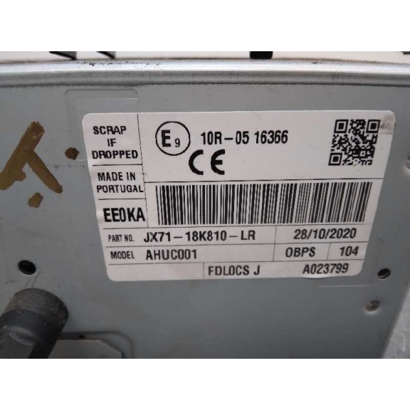 Recambio de sistema audio / radio cd para ford focus titanium referencia OEM IAM JX7118K810LR CAJA+ MANDO 