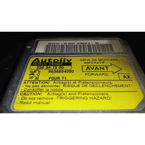 Recambio de centralita airbag para peugeot 206 berlina xr referencia OEM IAM 9636894080  