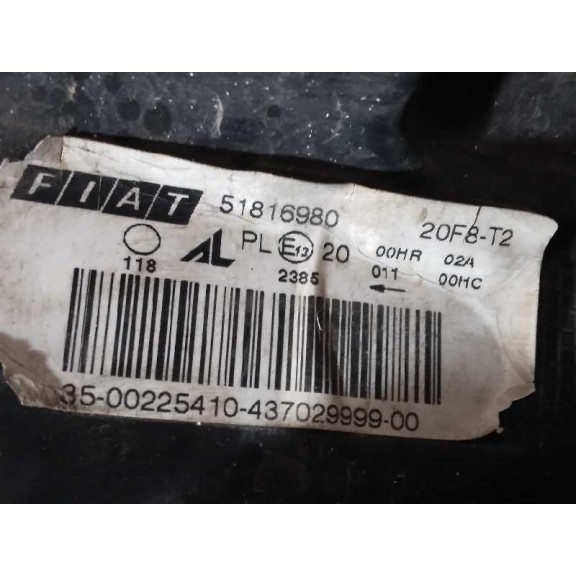 Recambio de faro derecho para fiat croma (194) 1.8 16v cat referencia OEM IAM 51816980 PARA PULIR 