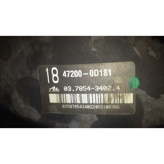 Recambio de servofreno para toyota yaris 1.4 turbodiesel cat referencia OEM IAM 03785434024  