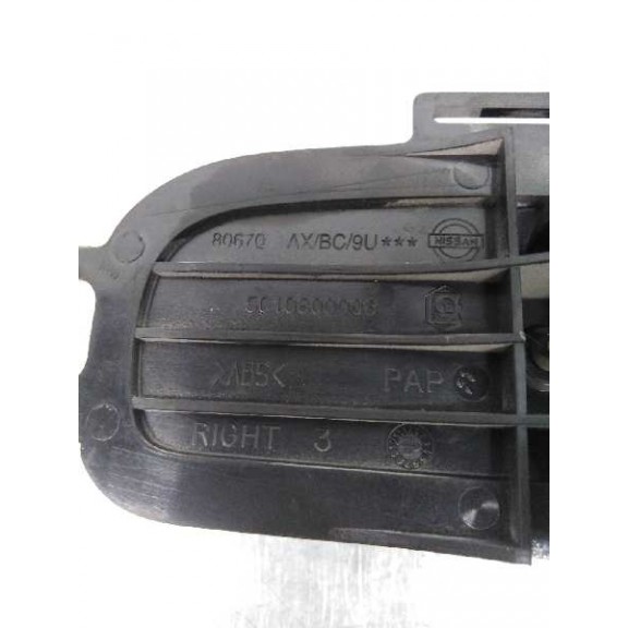 Recambio de maneta interior delantera derecha para nissan micra c+c (ck12e) acenta referencia OEM IAM 80670AX  
