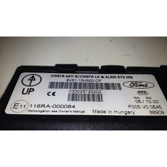 Recambio de modulo electronico para ford fiesta (cb1) 1.6 tdci cat referencia OEM IAM 8V5115K600CF  