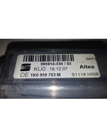 Recambio de motor elevalunas trasero izquierdo para seat altea xl (5p5) stylance / style referencia OEM IAM 1K0959703M   2