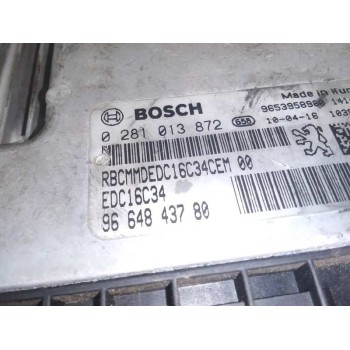 Recambio de centralita motor uce para citroën c4 berlina lx referencia OEM IAM 0281013872 9664843780 