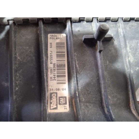Recambio de intercooler para opel vectra c berlina design referencia OEM IAM 244118366  