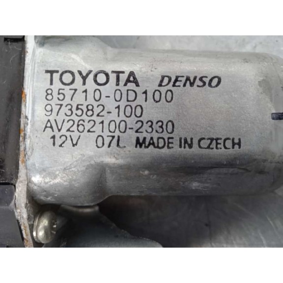 Recambio de elevalunas trasero izquierdo para toyota auris active referencia OEM IAM 857100D100 973582100 2 PINS