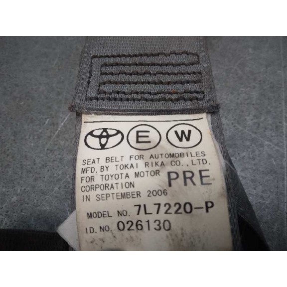 Recambio de cinturon seguridad delantero derecho para toyota prius (nhw20) basis referencia OEM IAM 026130 7L7220P 