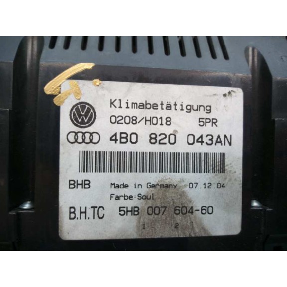 Recambio de mando climatizador para audi a6 avant (4b5) 2.5 tdi referencia OEM IAM 4B0820043AN  