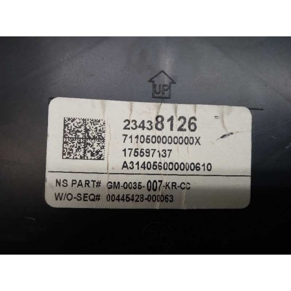 Recambio de cuadro instrumentos para opel insignia berlina expression referencia OEM IAM 23438126  