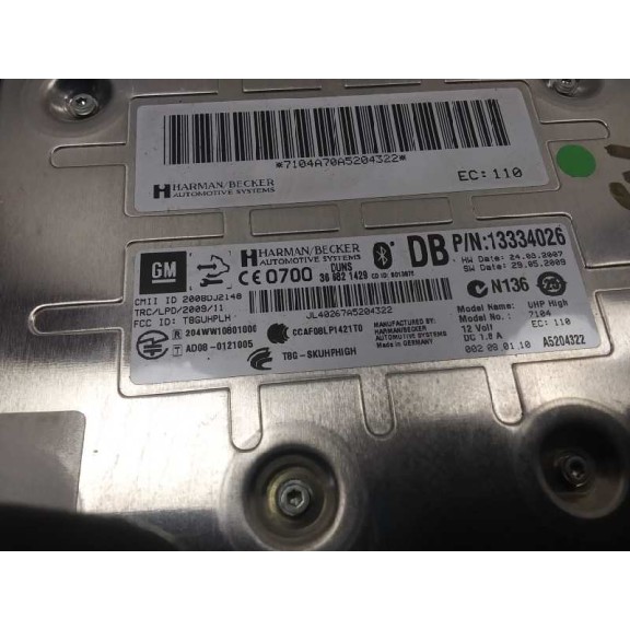 Recambio de modulo electronico para opel insignia berlina 2.0 cdti cat referencia OEM IAM 13334026 CENTRALITA TELEFONO 