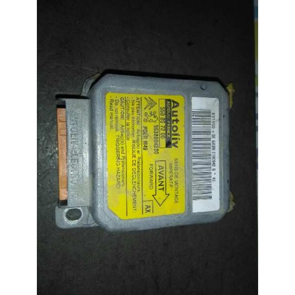 Recambio de centralita airbag para peugeot partner (s1) break referencia OEM IAM 9638604280  