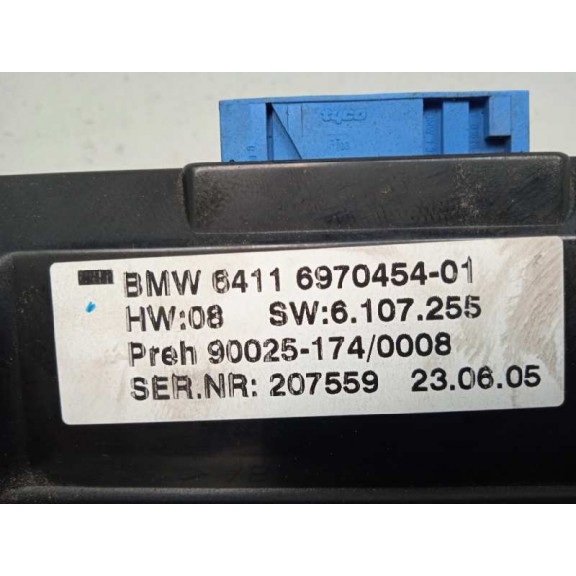 Recambio de mando climatizador para bmw serie 7 (e65/e66) 750i referencia OEM IAM 64116970454 6970454 6411697045401