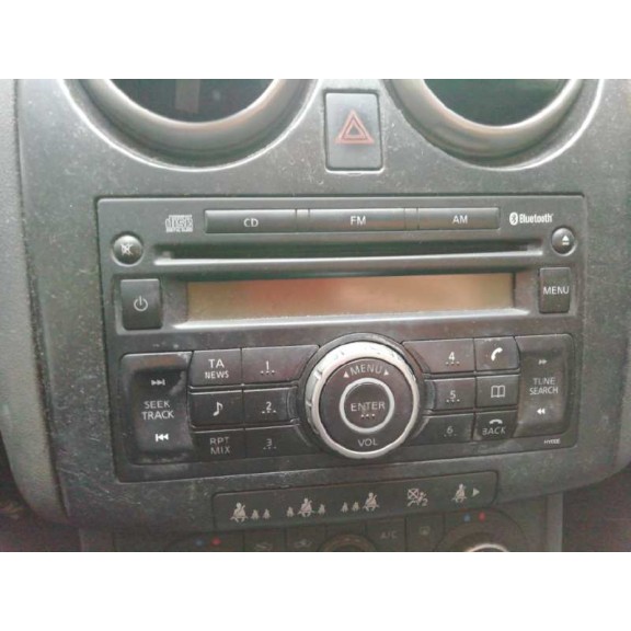 Recambio de sistema audio / radio cd para nissan qashqai (j10) acenta referencia OEM IAM 28185JD00A  