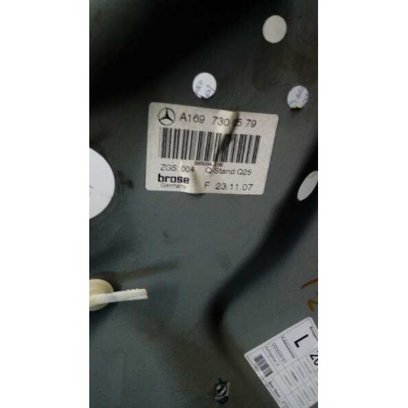 Recambio de elevalunas trasero izquierdo para mercedes-benz clase b (w245) 180 cdi (245.207) referencia OEM IAM   MANUAL