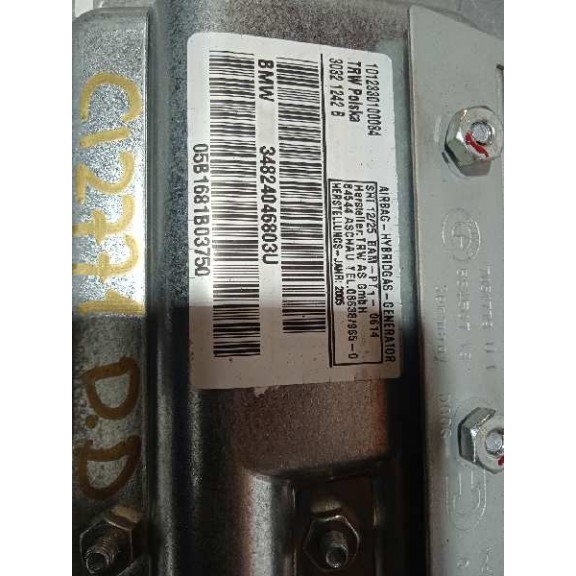 Recambio de airbag lateral delantero derecho para bmw serie 7 (e65/e66) 750i referencia OEM IAM 34824046803U  