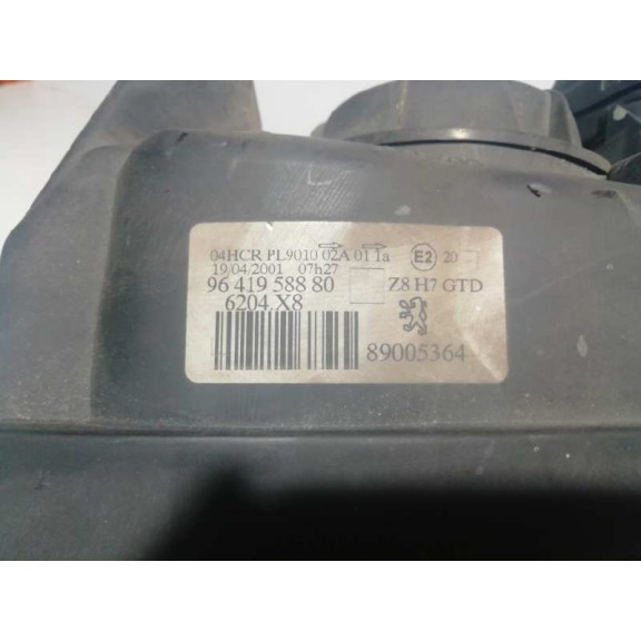 Recambio de faro izquierdo para peugeot 607 (s1) básico referencia OEM IAM 9641958880 9641958880 TOCADO