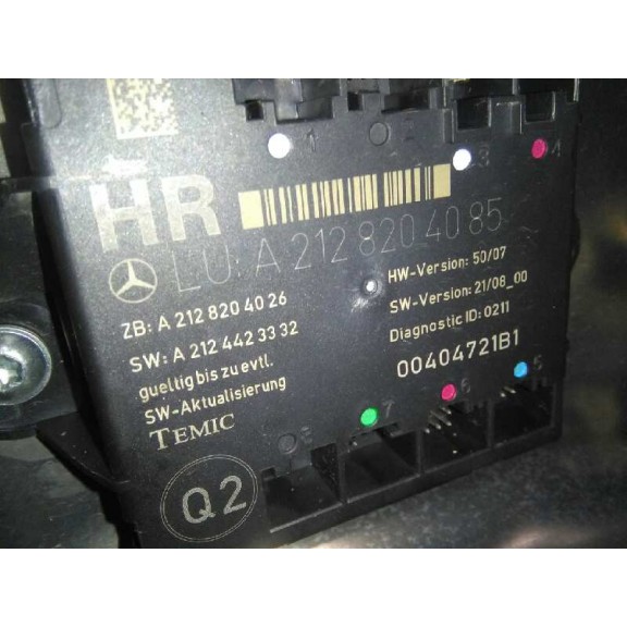 Recambio de elevalunas trasero derecho para mercedes-benz clase c (w204) berlina c 200 cdi blueefficiency (204.001) referencia O