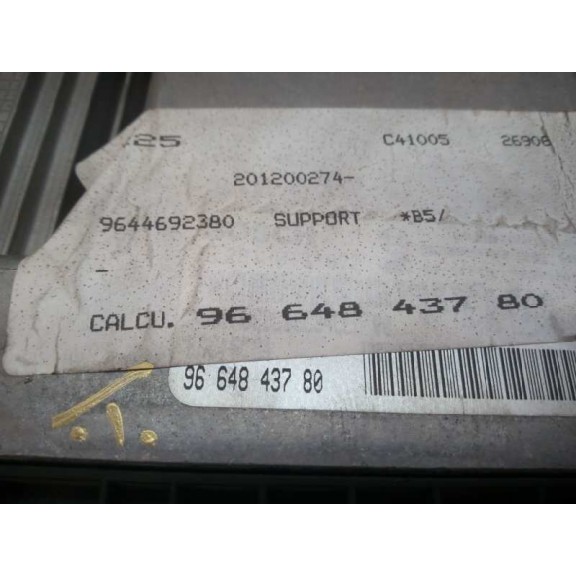 Recambio de centralita motor uce para citroën c4 coupe referencia OEM IAM 9664843780  