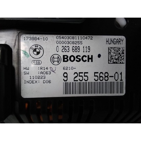 Recambio de cuadro instrumentos para bmw serie 5 gran turismo (f07) 530d referencia OEM IAM 9255568 62109255568 260KMH--5000RPM