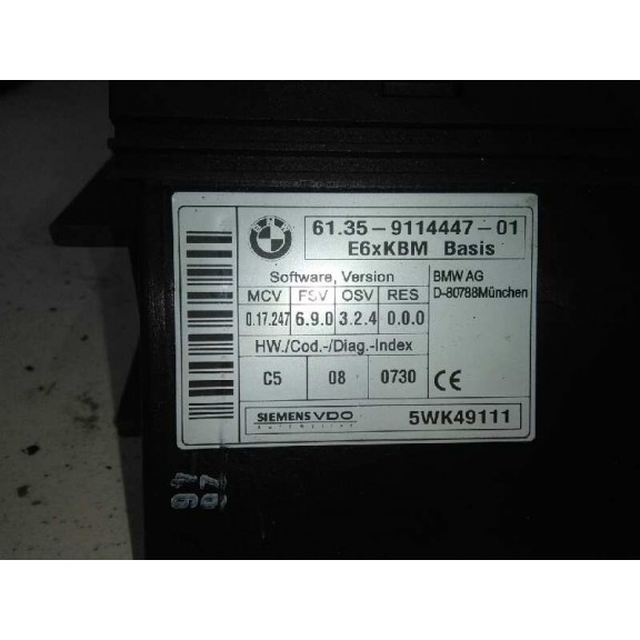 Recambio de modulo electronico para bmw serie 5 berlina (e60) 520d referencia OEM IAM   