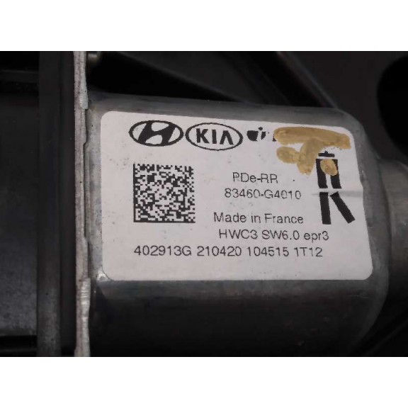 Recambio de elevalunas trasero derecho para hyundai i30 (pd) klass referencia OEM IAM 83480G4030 83460G4010 4 CABLES