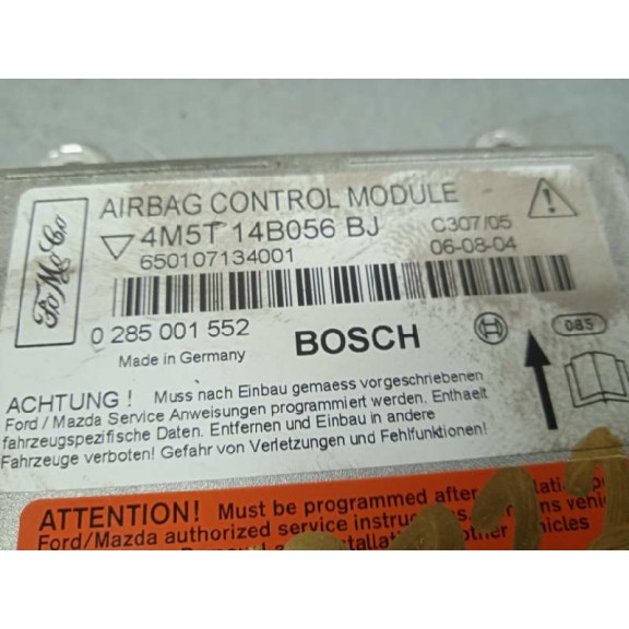 Recambio de centralita airbag para ford focus berlina (cap) ambiente (d) referencia OEM IAM 4M5T14B056BJ 0285001552 