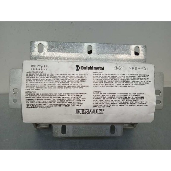 Recambio de airbag delantero derecho para renault modus confort dynamique referencia OEM IAM 8200216039  