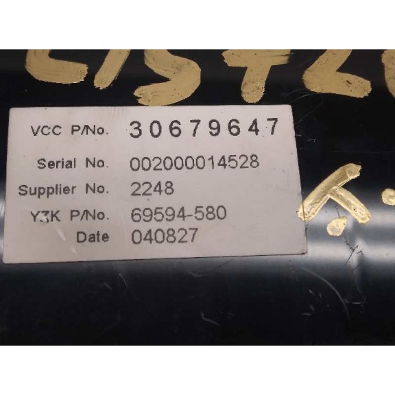 Recambio de pantalla multifuncion para volvo s40 berlina 1.8 kinetic referencia OEM IAM 69594580  